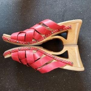 Red Dansko sandals size 10.5